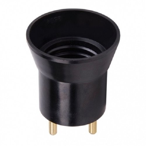 Переходник вилка-патрон Ecola E27 Прямой Черный фото Переходник вилка-патрон Ecola E27 Прямой Черный картинка